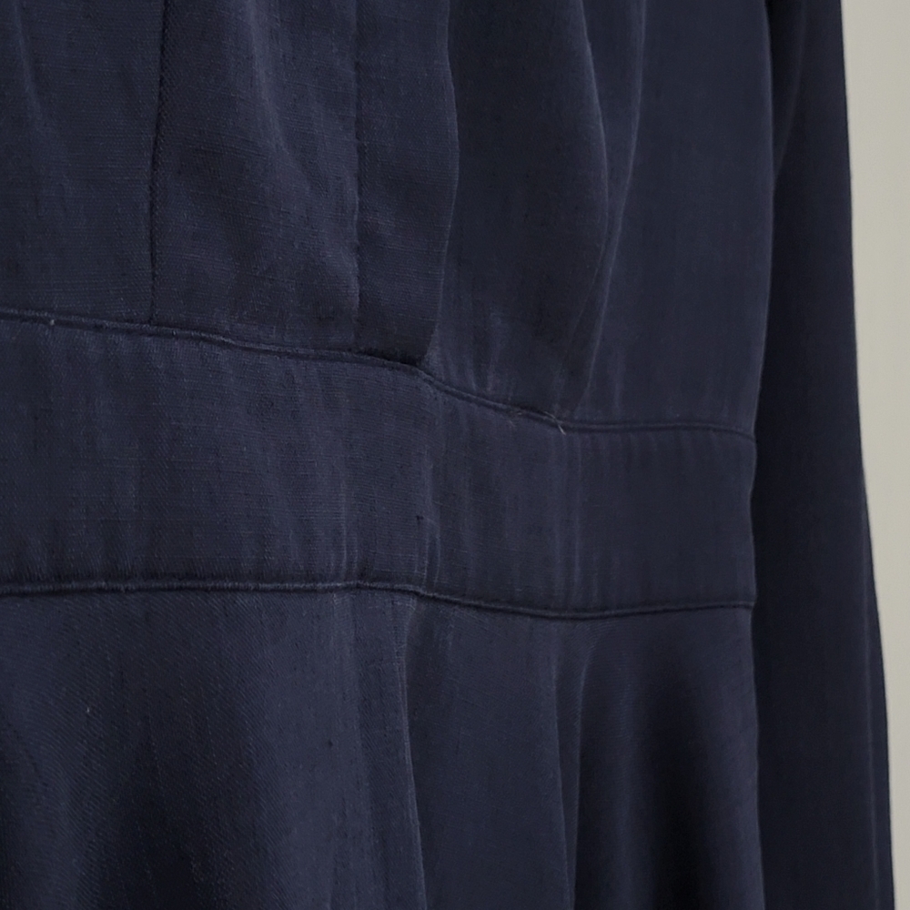 Women's Blue Vintage-inpired 1950s Swing Dress - Picture 6 of 6